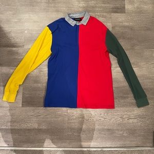 Pac Sun Shirt, Red/Blue/Yellow/Dark Green/, Size M